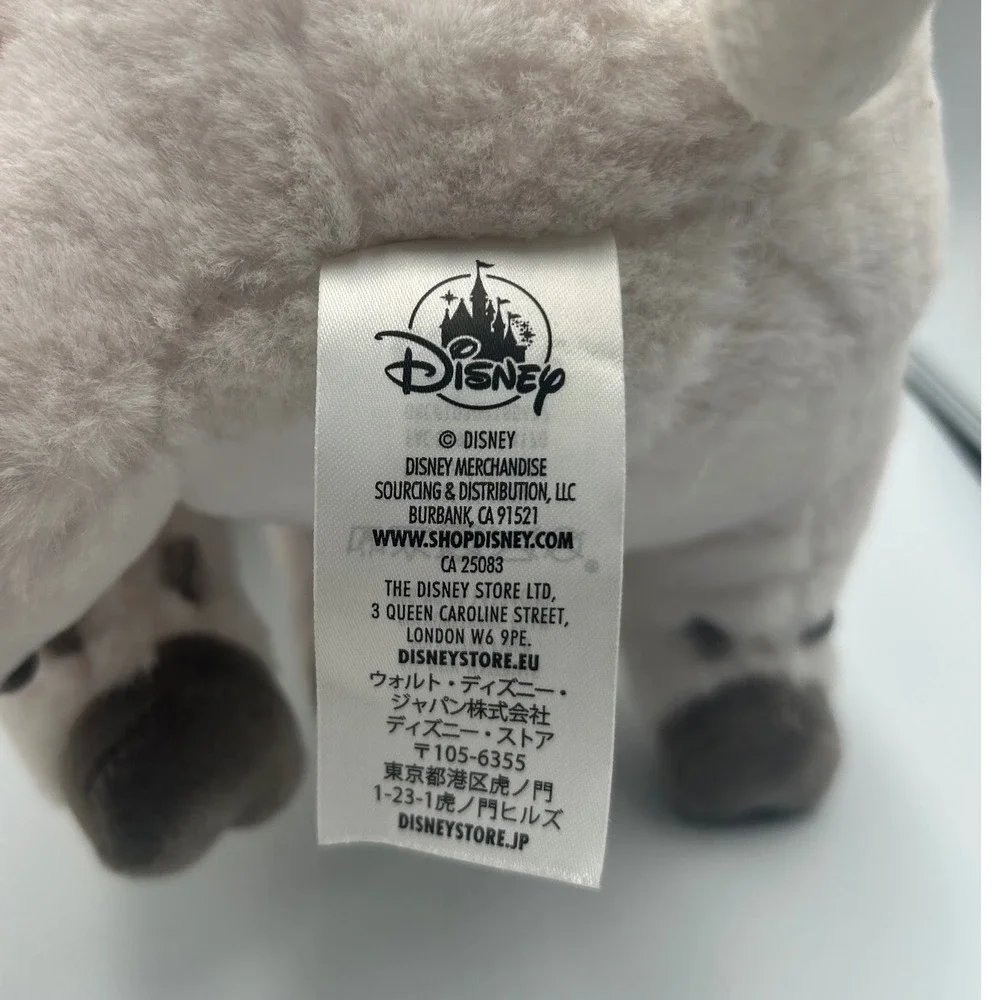 Disney Store Moana Pua Pig Plush Stuffed Animal Grey White Spotted 10 Inch